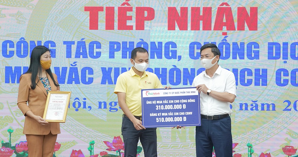 Dược phẩm Thái Minh ủng hộ Uỷ ban MTTQ Việt Nam 821.000.000 đồng