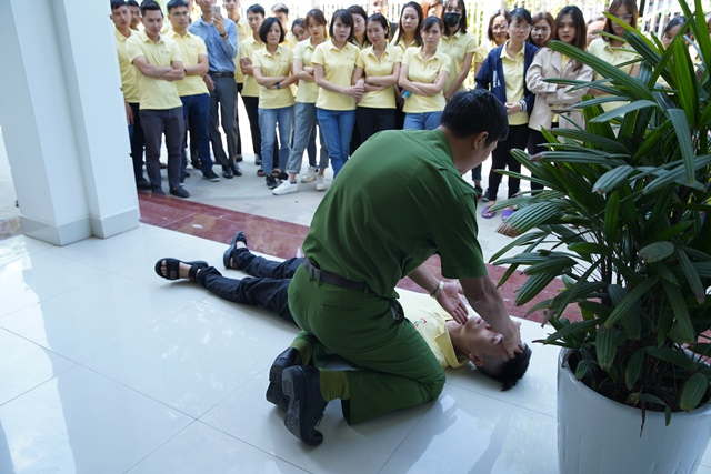 Tập huấn cứu nạn cứu hộ tại nhà máy Thái Minh Hi-tech