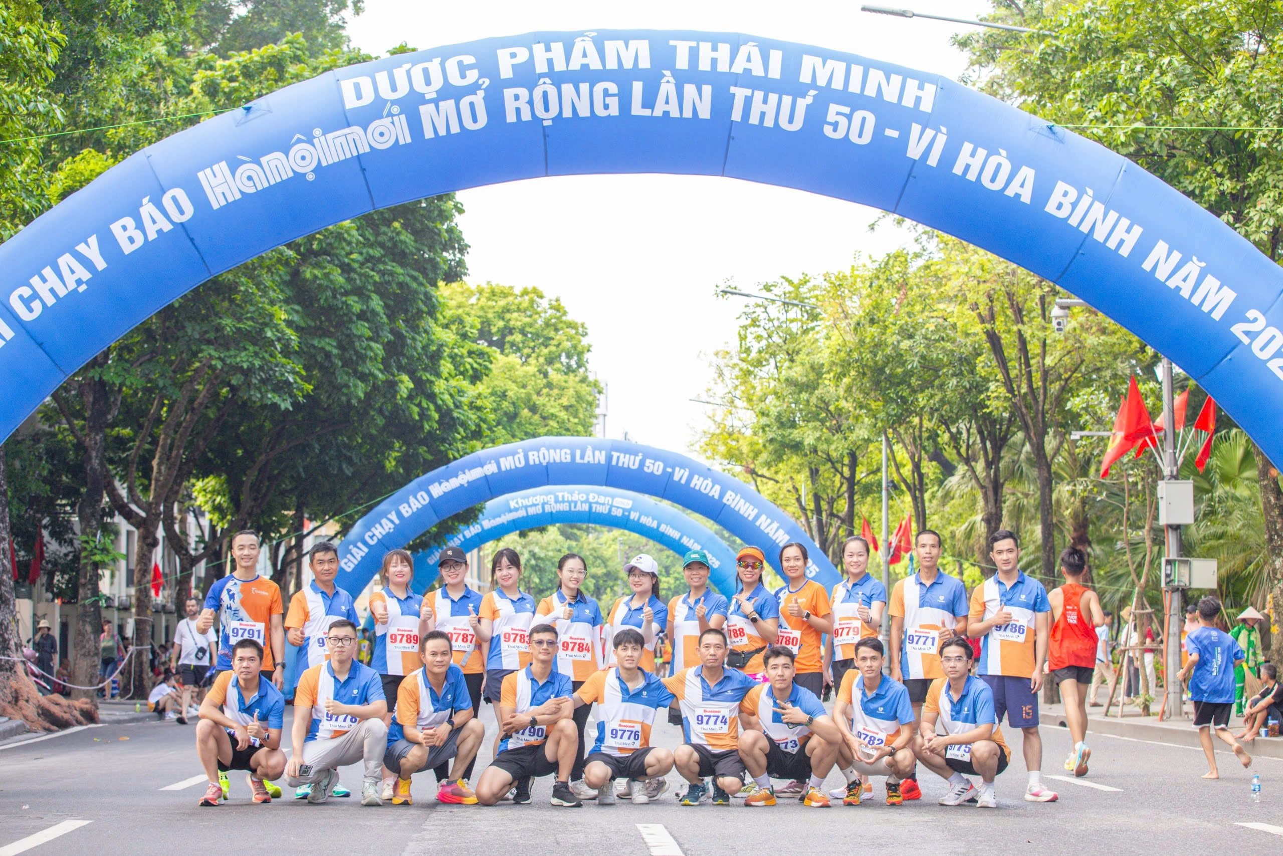 Đoàn VĐV Thái Minh tại Chung kết Giải chạy Báo Hà Nội Mới mở rộng lần thứ 50