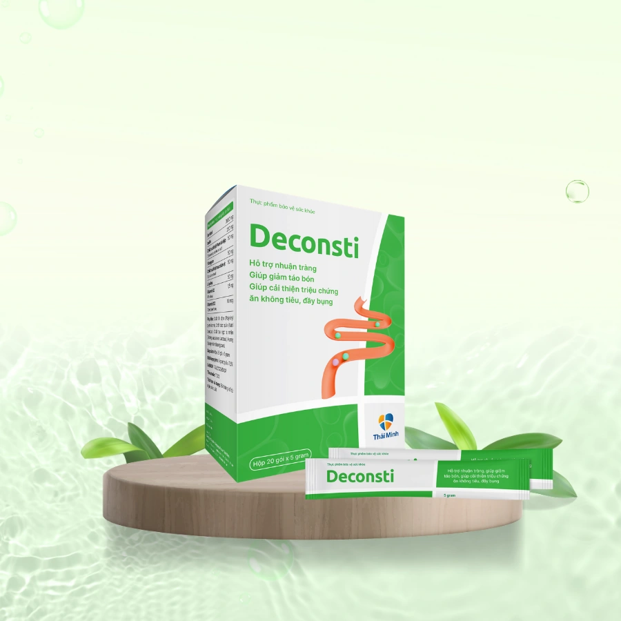 TPBVSK Deconsti - Cốm nhuận tràng, giảm táo bón
