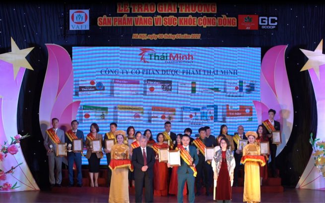 15 sản phẩm của Thái Minh nhận huy chương “Sản phẩm vàng vì sức khỏe cộng đồng” 15 sản phẩm của Thái Minh nhận huy chương “Sản phẩm vàng vì sức khỏe cộng đồng”