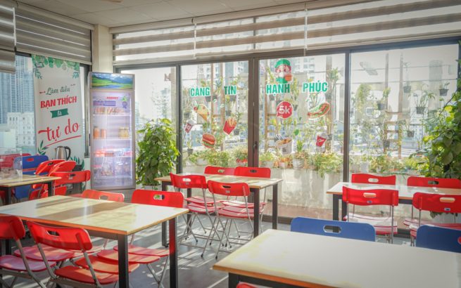Không gian “chill phết” của căng tin Hạnh phúc 5K+ Thái Minh Không gian “chill phết” của căng tin Hạnh phúc 5K+ Thái Minh