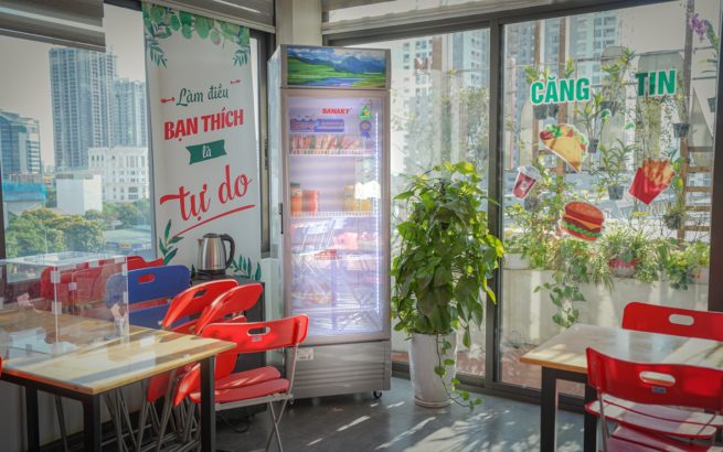 Không gian “chill phết” của căng tin Hạnh phúc 5K+ Thái Minh Không gian “chill phết” của căng tin Hạnh phúc 5K+ Thái Minh