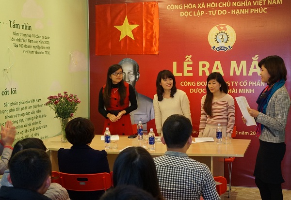 Lễ ra mắt công đoàn cơ sở Thái Minh
